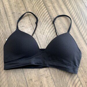 Pink Victoria Secret Seamless Push up Bra Size B75 / S/P Women Black EUC